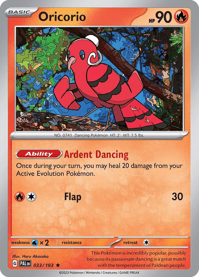 Oricorio — Paldea Evolved #33