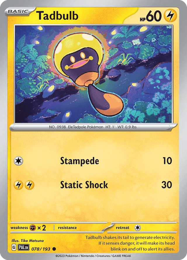 Tadbulb — Paldea Evolved #78