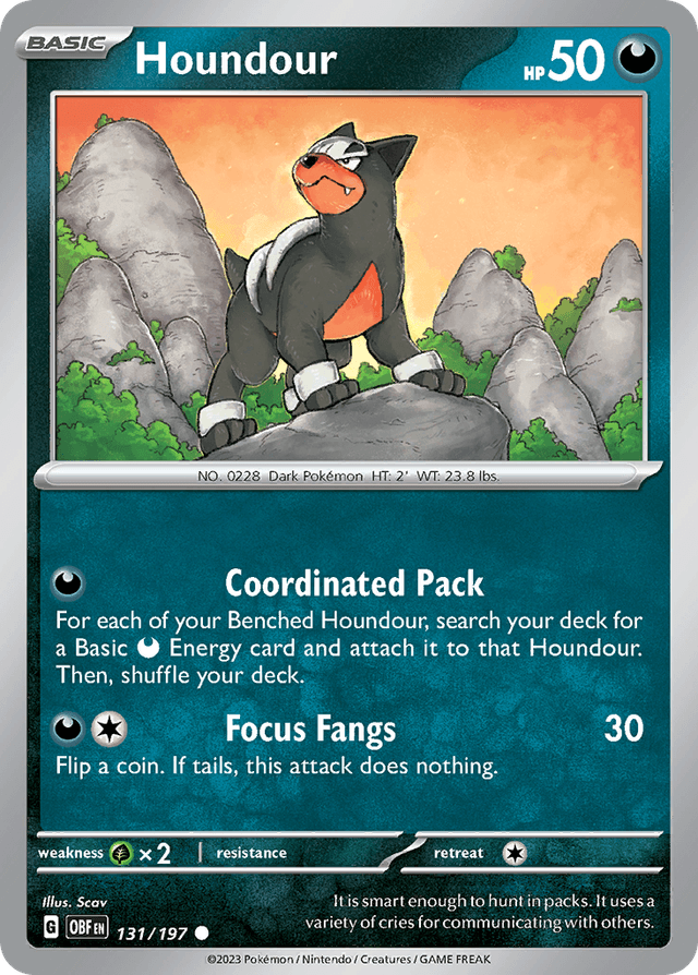 Houndour — Obsidian Flames #131