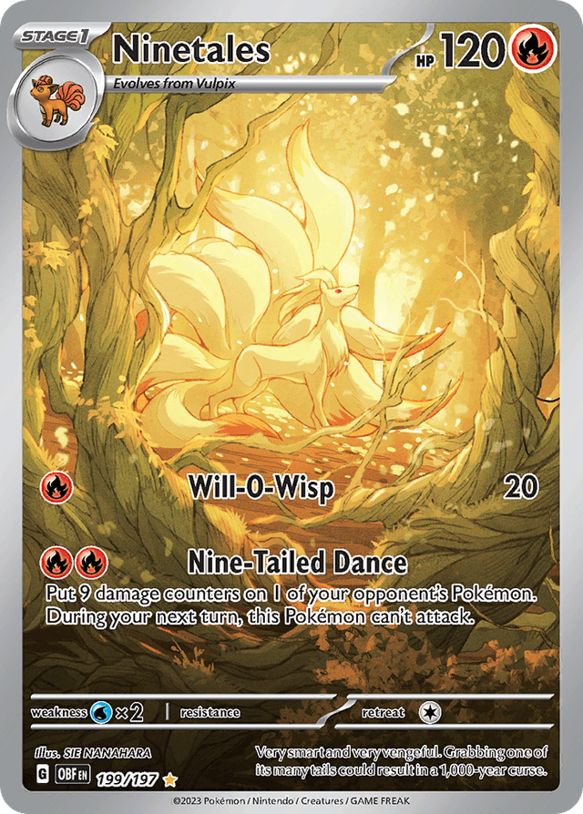 Ninetales — Obsidian Flames #199