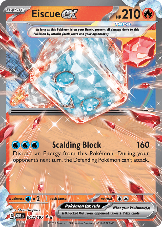 Eiscue ex — Obsidian Flames #42