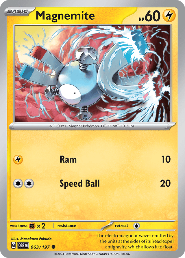 Magnemite — Obsidian Flames #63
