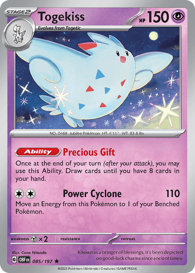 Togekiss — Obsidian Flames #85
