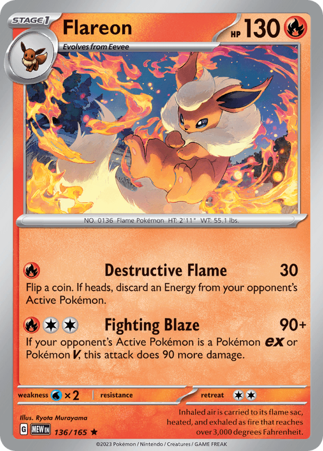 Flareon — 151 #136