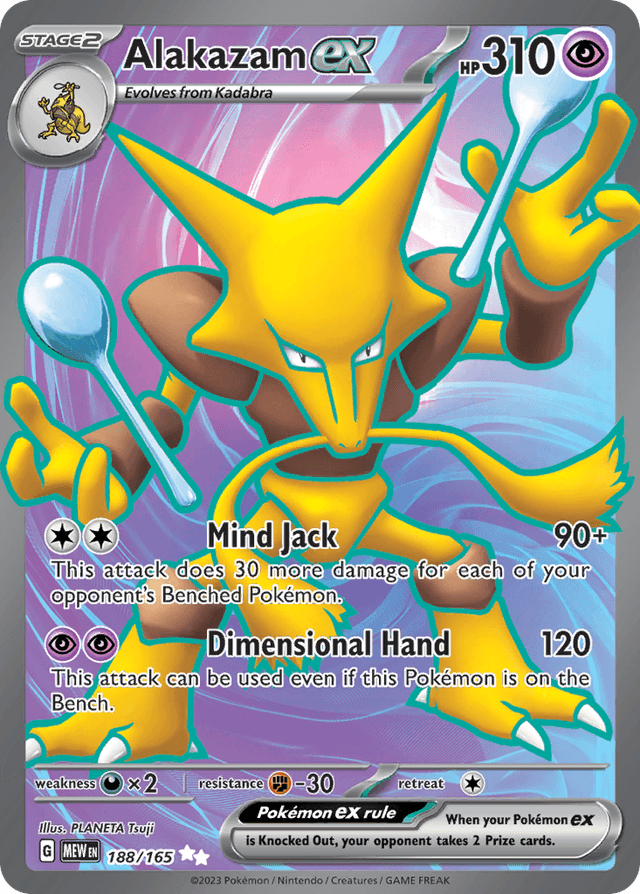 Alakazam ex — 151 #188