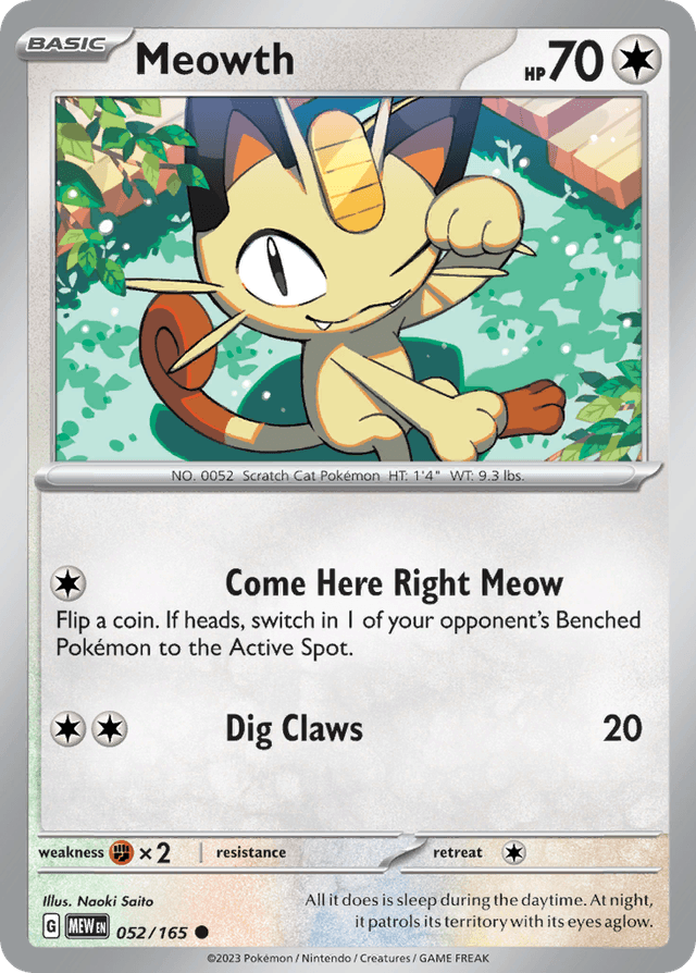 Meowth — 151 #52