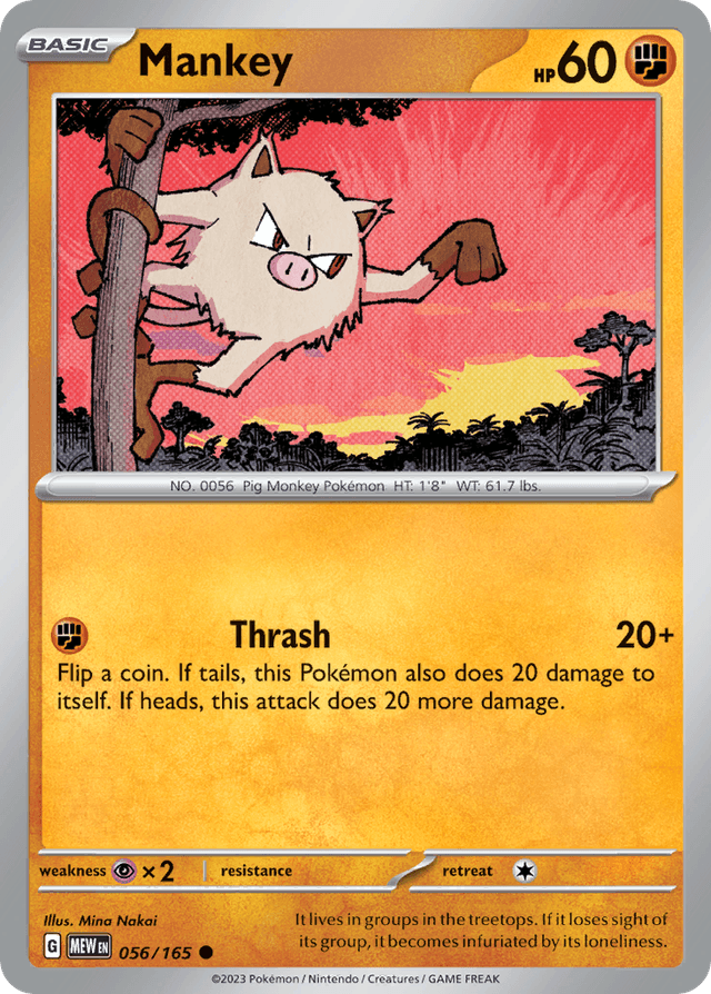 Mankey — 151 #56