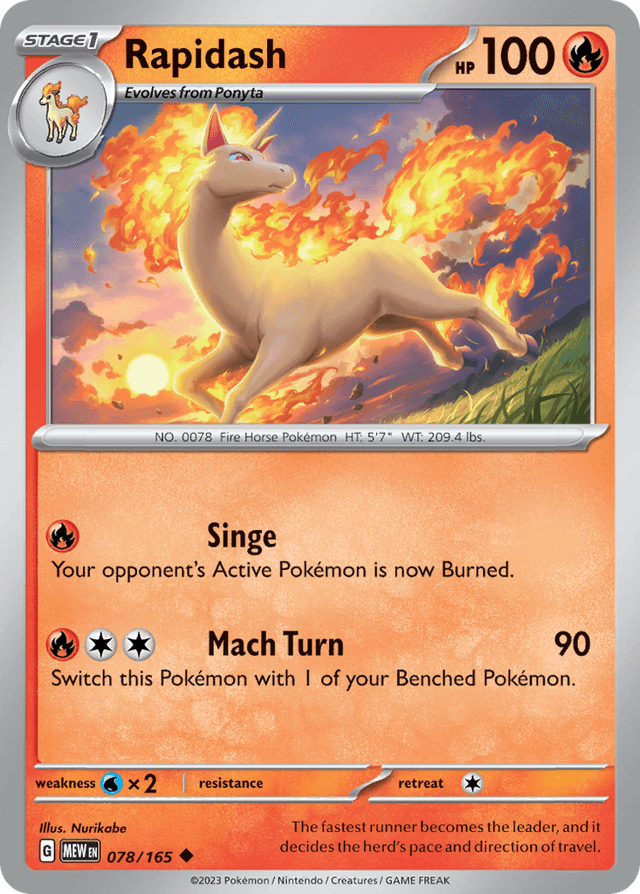Rapidash — 151 #78