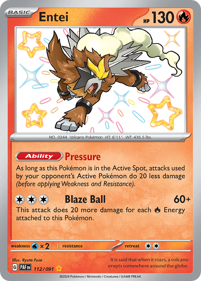 Entei — Paldean Fates #112