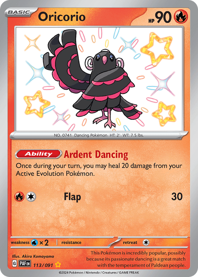 Oricorio — Paldean Fates #113