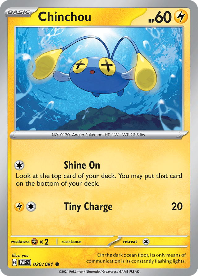 Chinchou — Paldean Fates #20