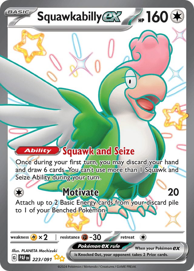 Squawkabilly ex — Paldean Fates #223