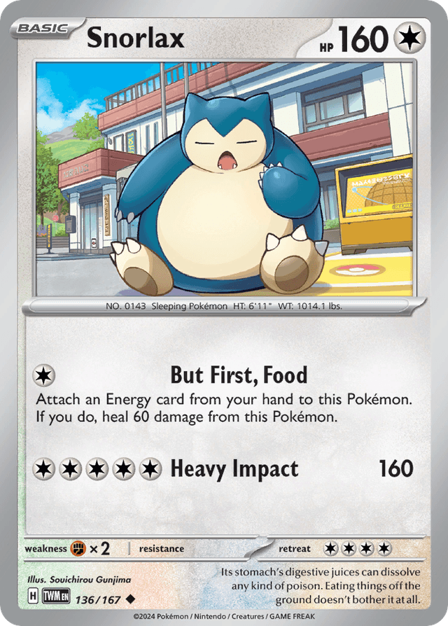 Snorlax — Twilight Masquerade #136
