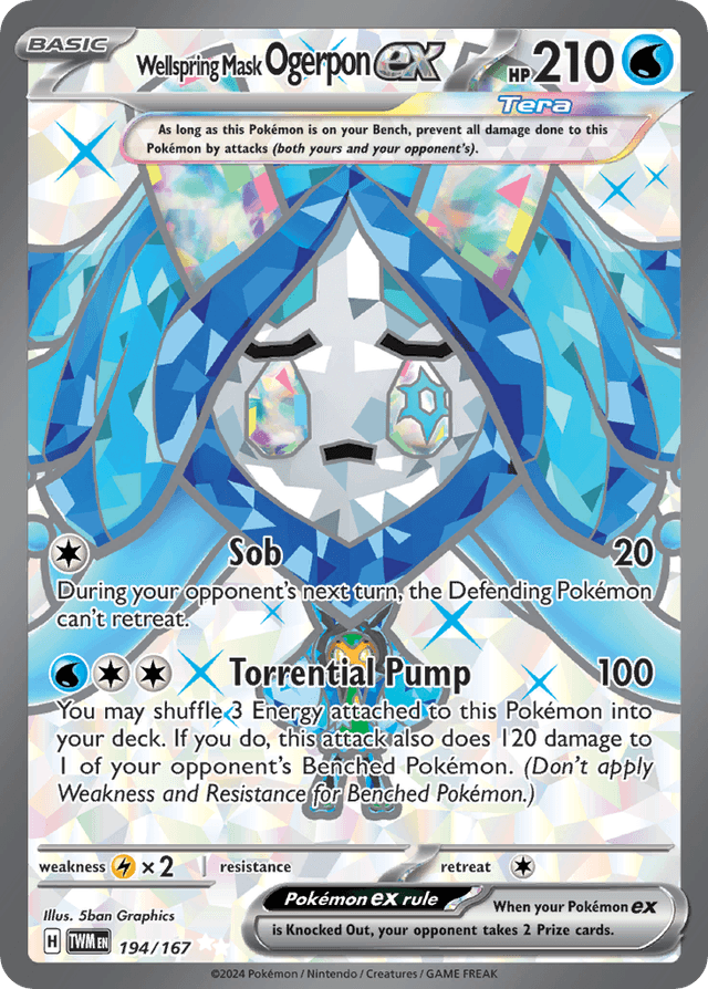 Wellspring Mask Ogerpon ex — Twilight Masquerade #194