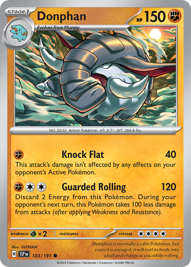 Donphan — Surging Sparks #103