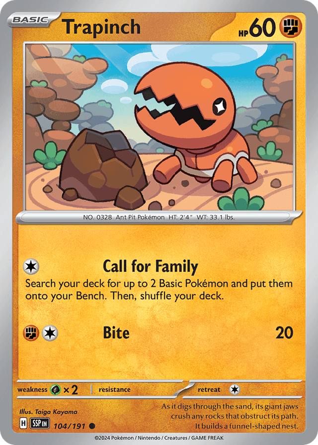 Trapinch — Surging Sparks #104