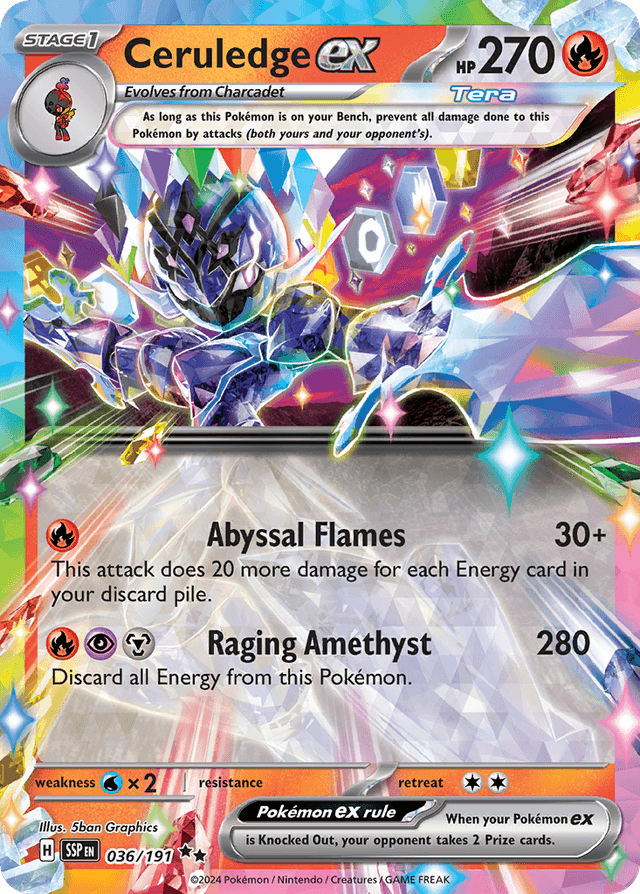 Ceruledge ex — Surging Sparks #36