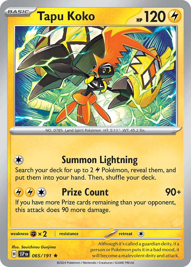 Tapu Koko — Surging Sparks #65