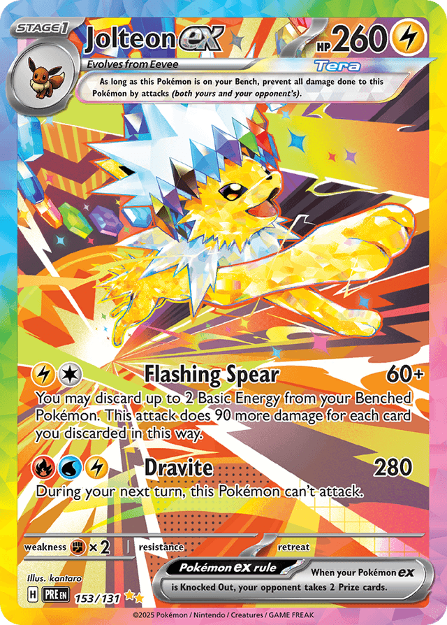 Jolteon ex — Prismatic Evolutions #153