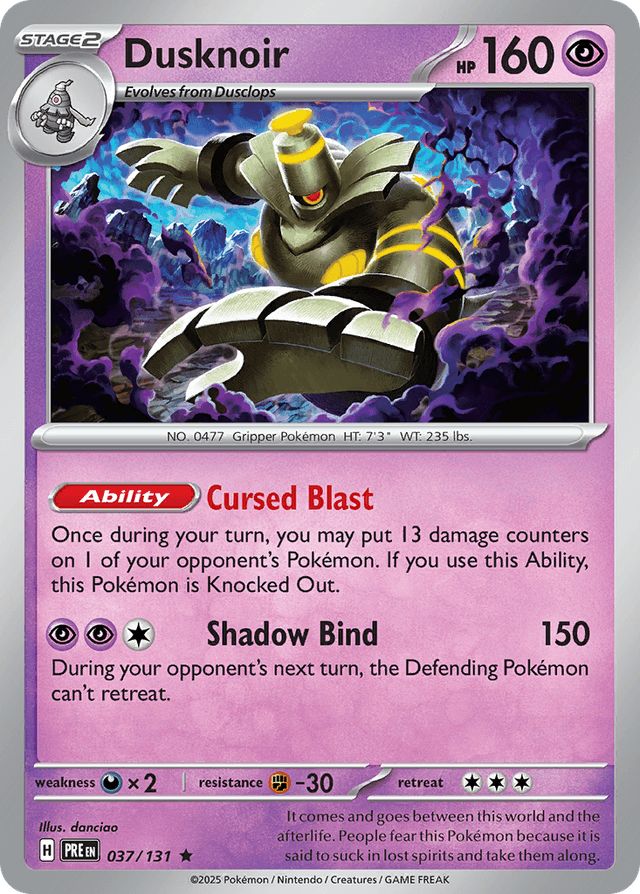 Dusknoir — Prismatic Evolutions #37