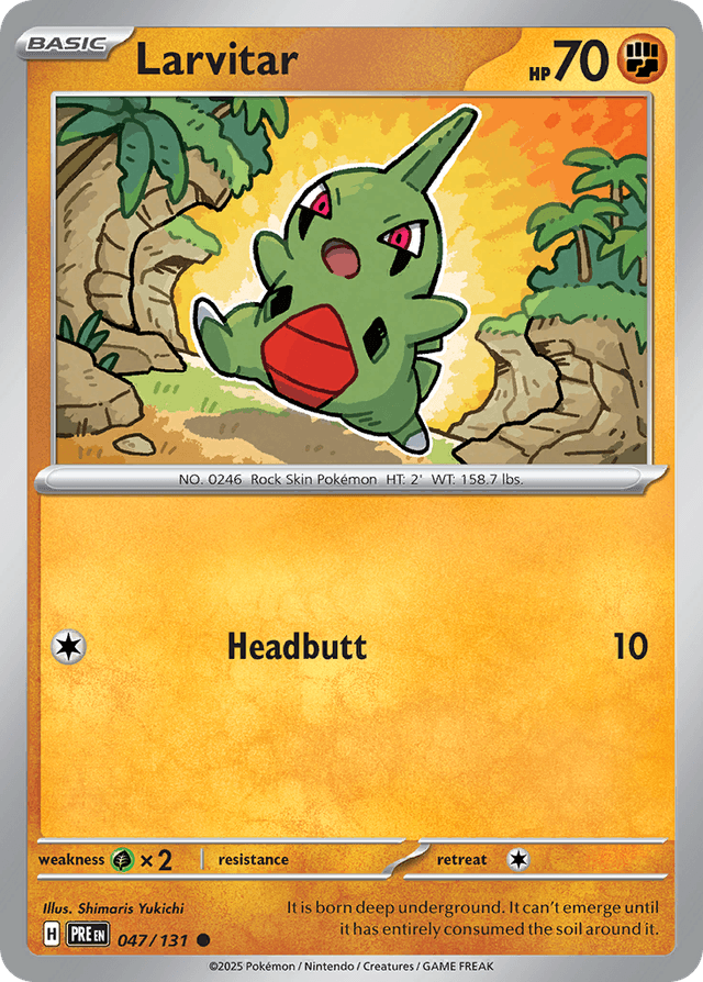 Larvitar — Prismatic Evolutions #47