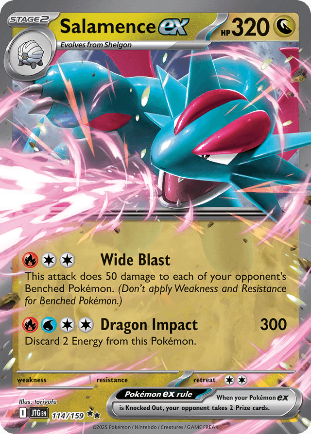 Salamence ex — Journey Together #114