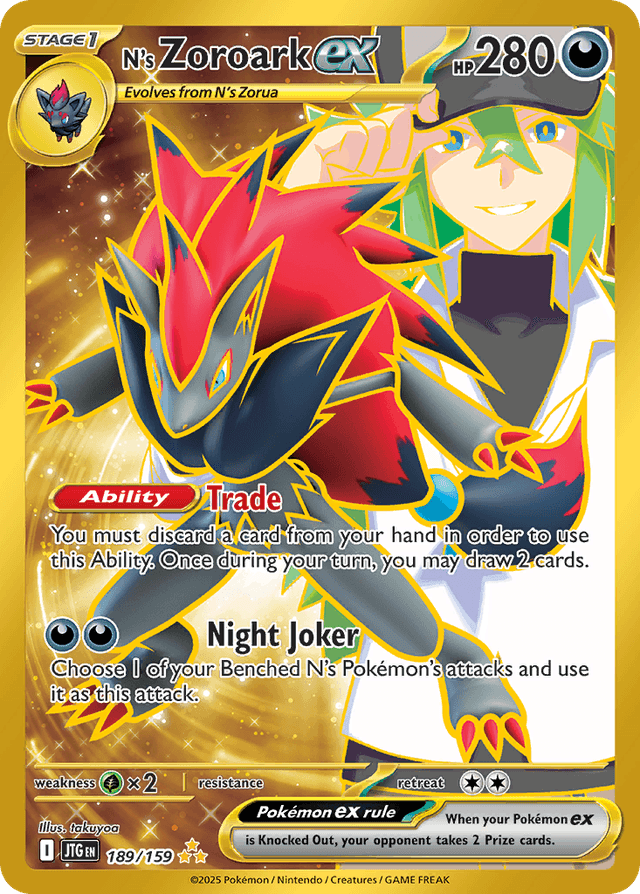 N's Zoroark ex — Journey Together #189