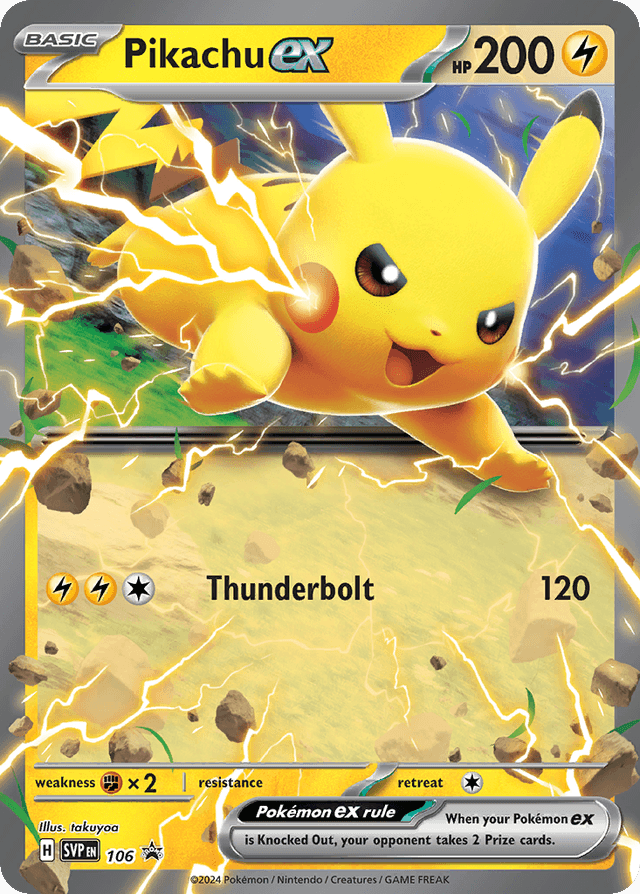 Pikachu ex — Scarlet & Violet Black Star Promos #106