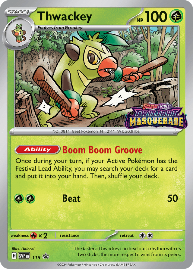 Thwackey — Scarlet & Violet Black Star Promos #115