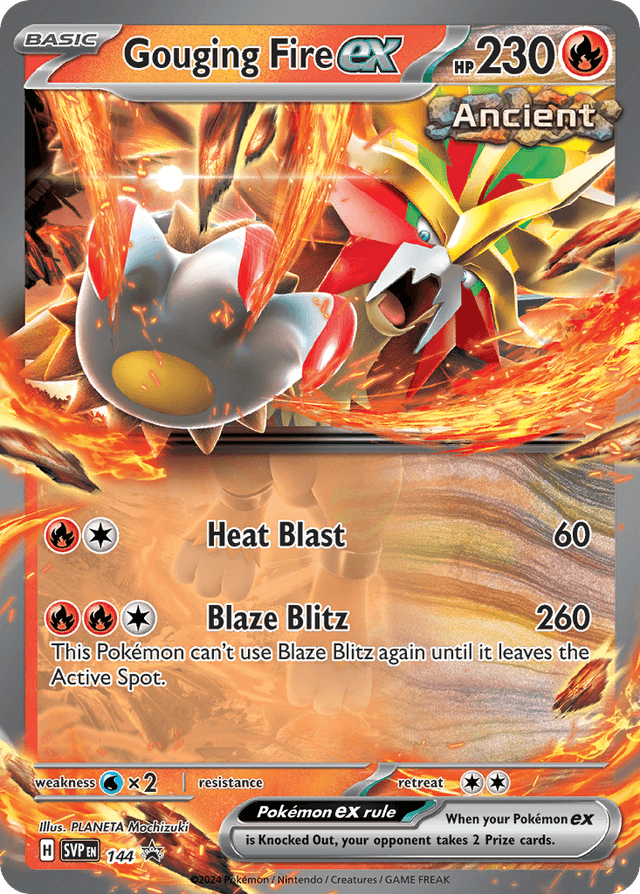 Gouging Fire ex — Scarlet & Violet Black Star Promos #144