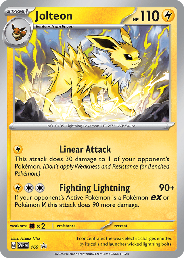 Jolteon — Scarlet & Violet Black Star Promos #169