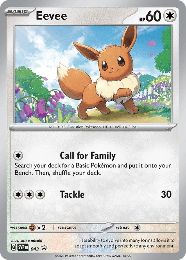 Eevee — Scarlet & Violet Black Star Promos #43