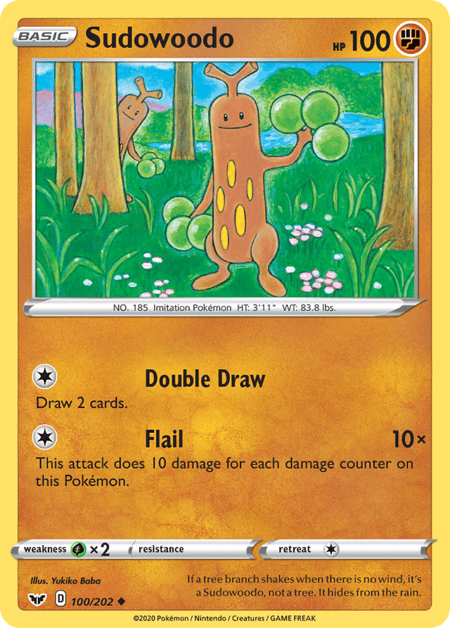 Sudowoodo — Sword & Shield #100