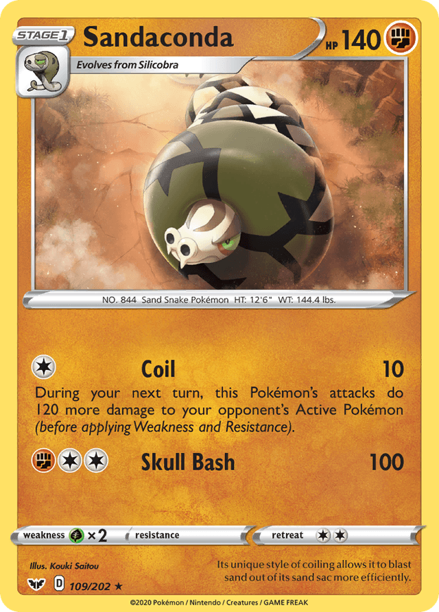 Sandaconda — Sword & Shield #109
