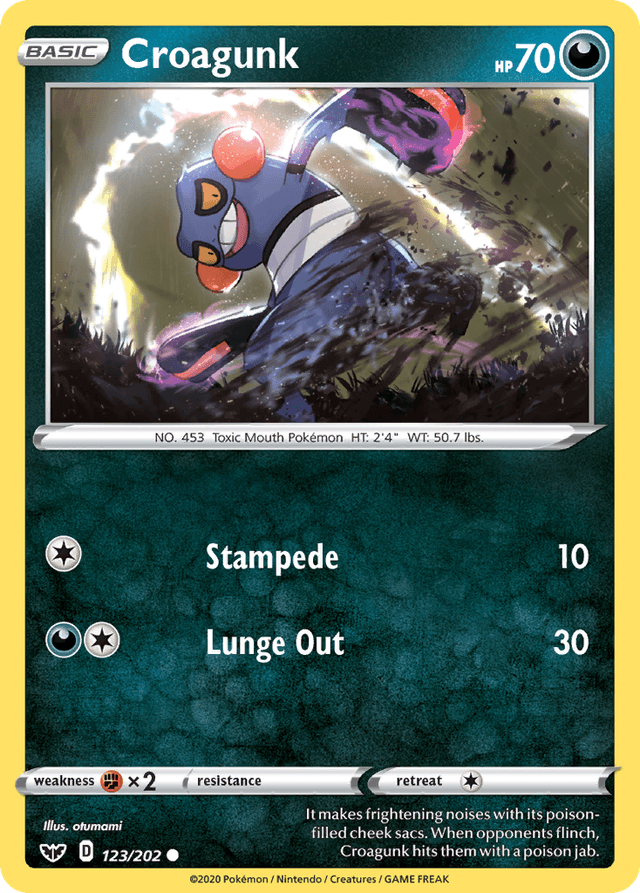 Croagunk — Sword & Shield #123