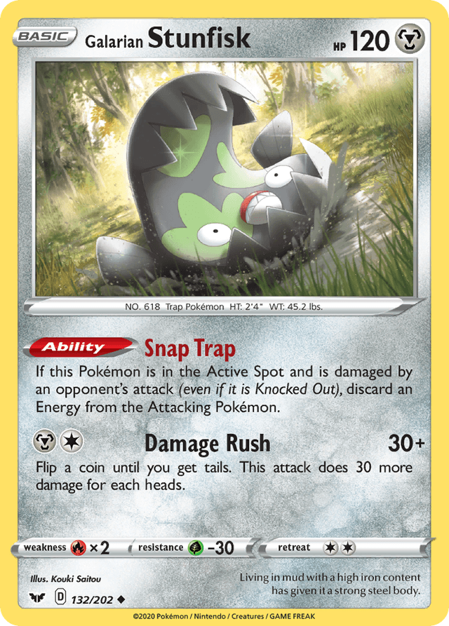 Galarian Stunfisk — Sword & Shield #132
