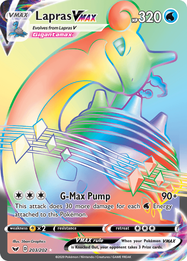 Lapras VMAX — Sword & Shield #203
