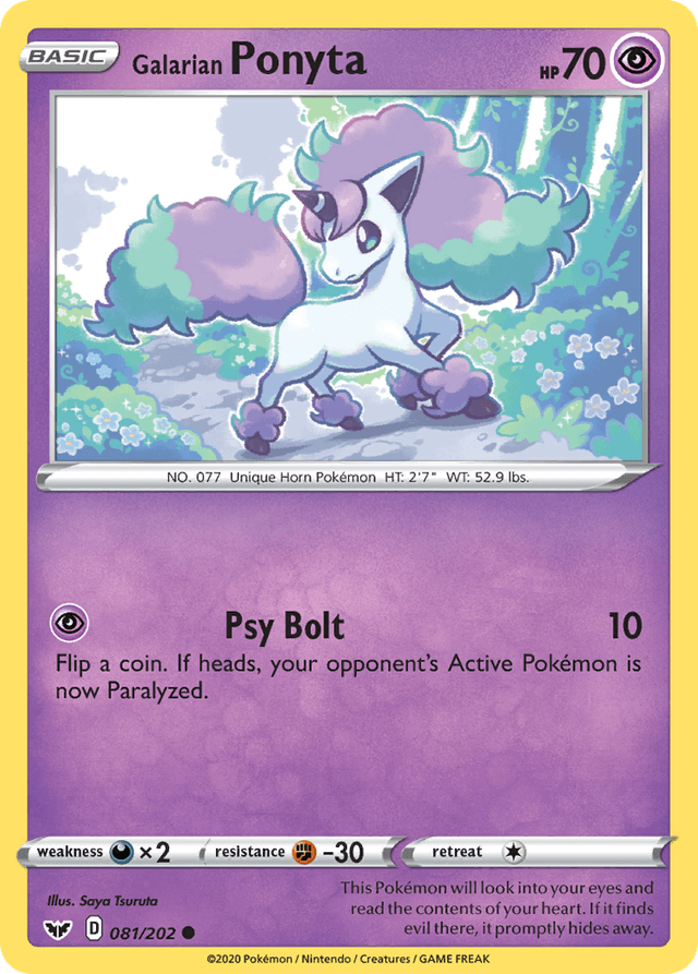 Galarian Ponyta — Sword & Shield #81