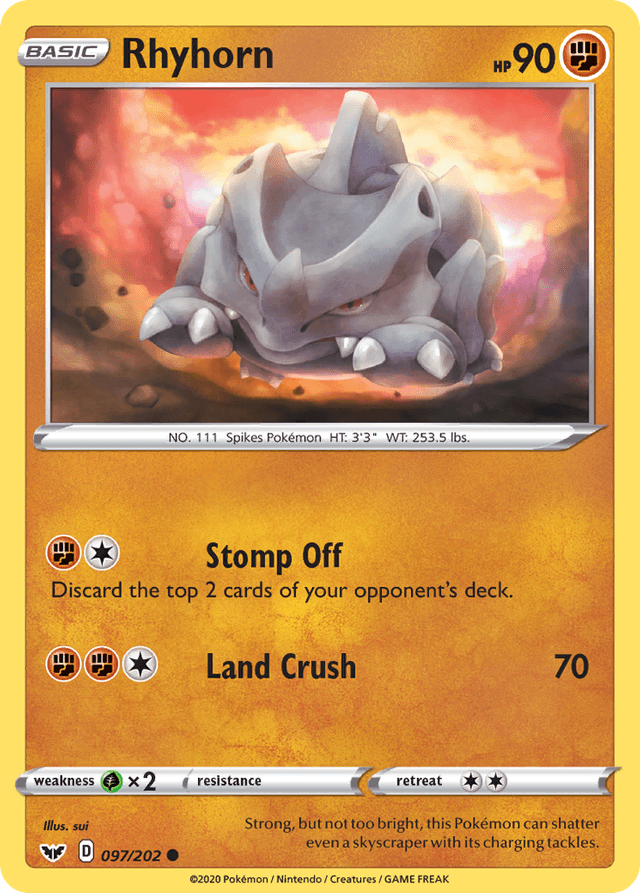 Rhyhorn — Sword & Shield #97