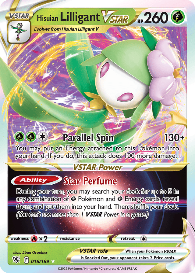 Hisuian Lilligant VSTAR — Astral Radiance #18