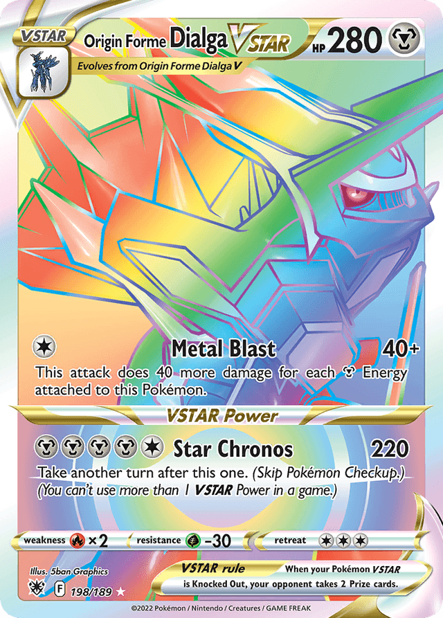 Origin Forme Dialga VSTAR — Astral Radiance #198