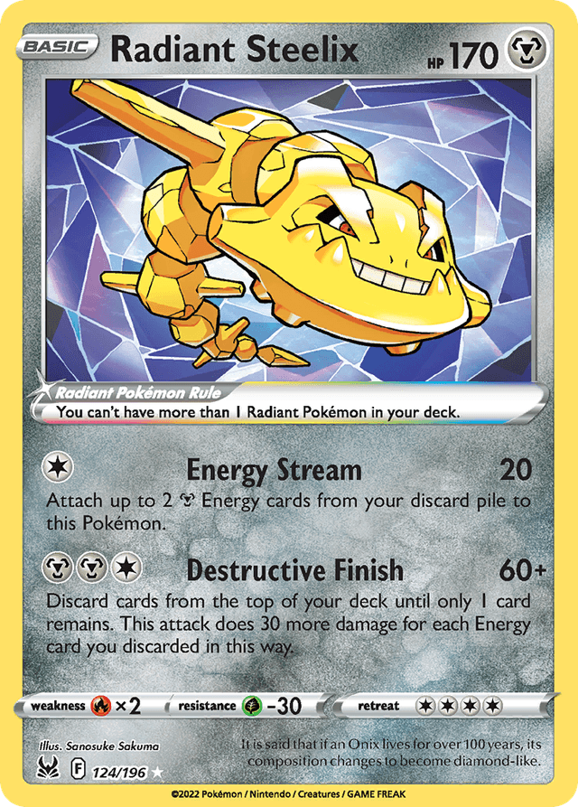 Radiant Steelix — Lost Origin #124