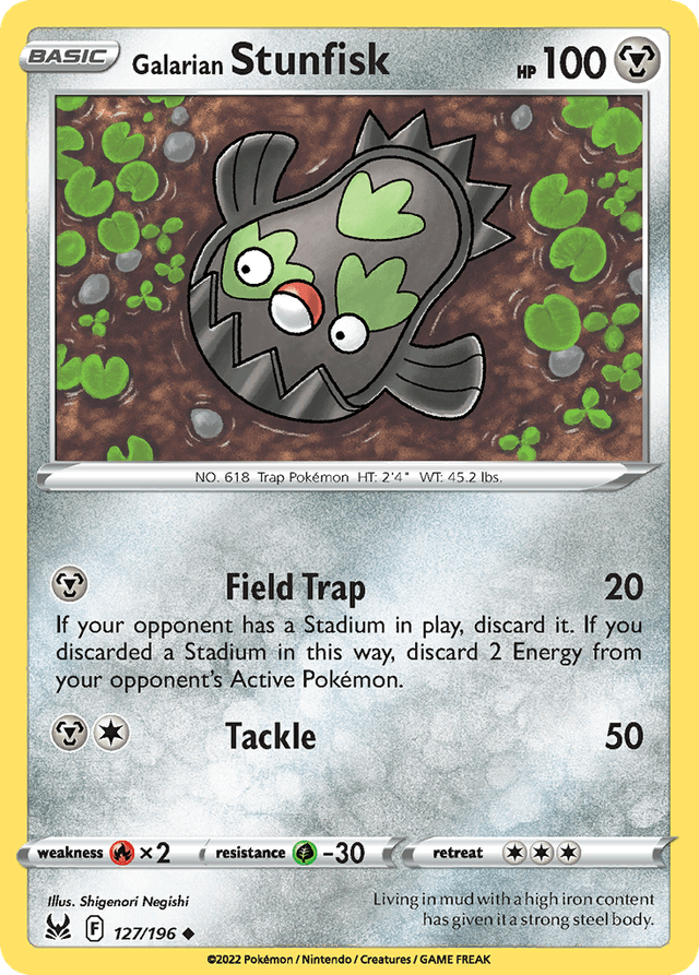 Galarian Stunfisk — Lost Origin #127