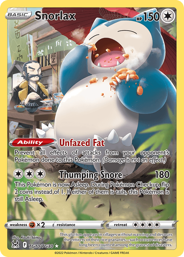 Snorlax — Lost Origin Trainer Gallery #TG10