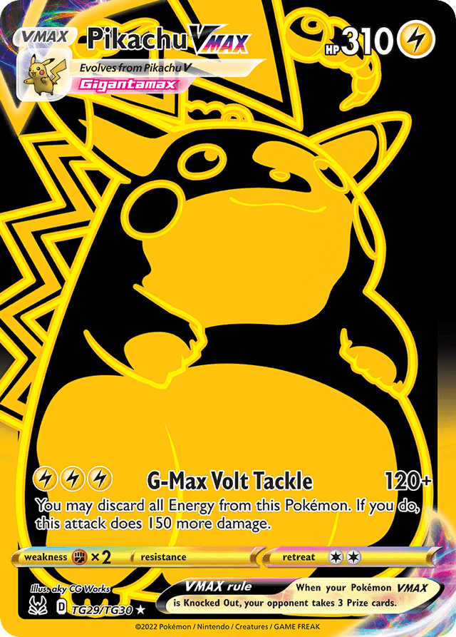 Pikachu VMAX — Lost Origin Trainer Gallery #TG29