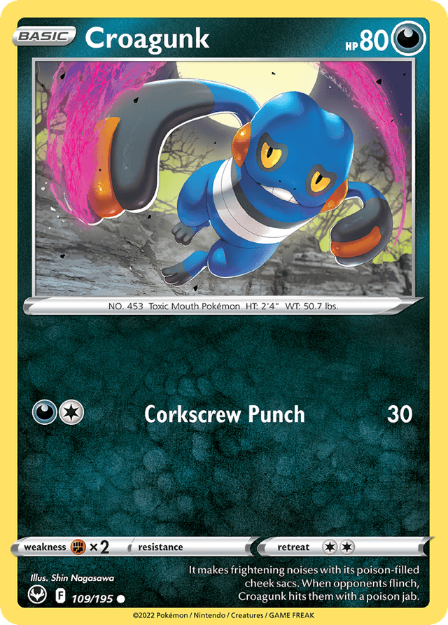Croagunk — Silver Tempest #109