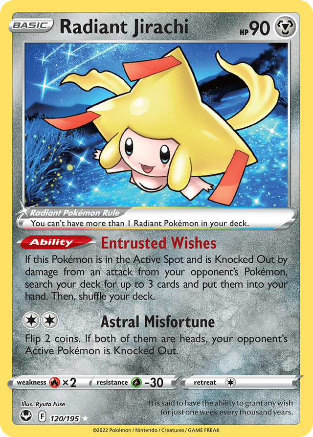 Radiant Jirachi — Silver Tempest #120