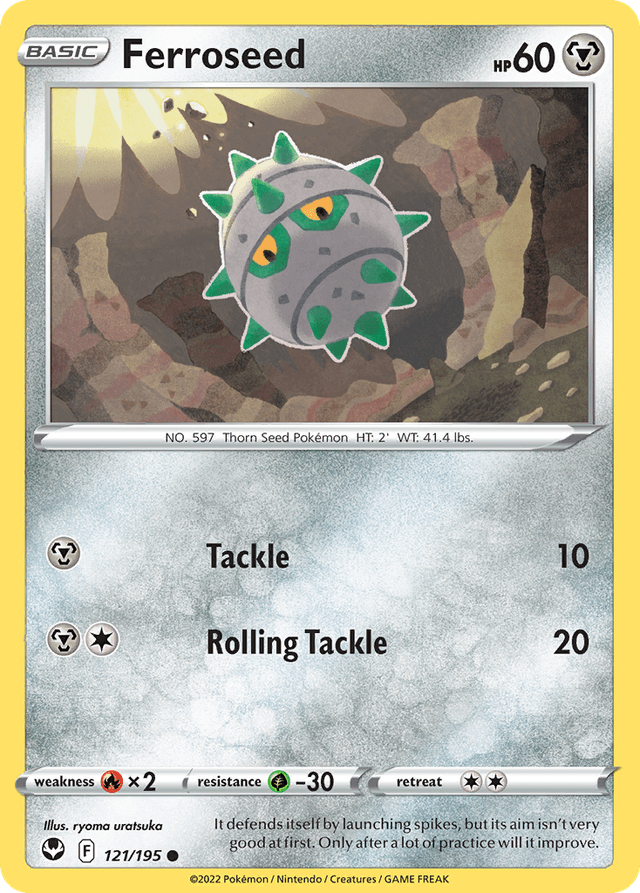Ferroseed — Silver Tempest #121