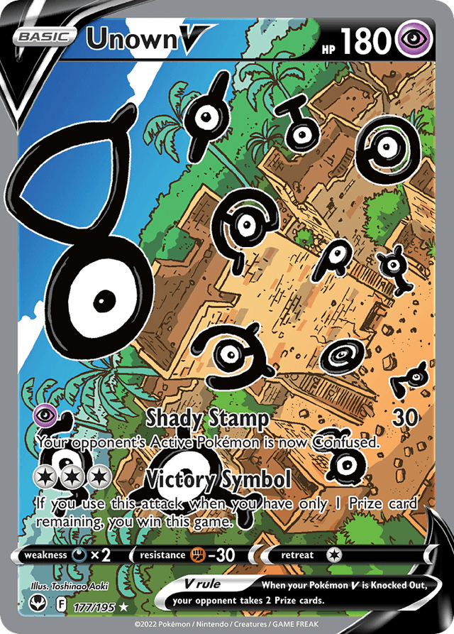 Unown V — Silver Tempest #177