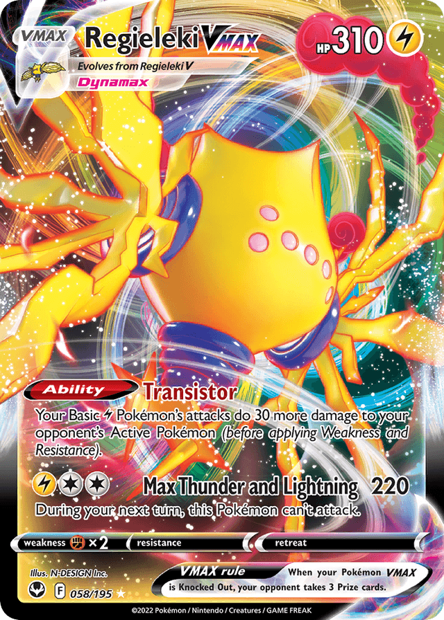 Regieleki VMAX — Silver Tempest #58